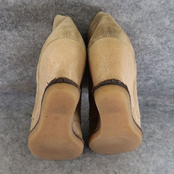 J Crew Shoes Womens 10 Bootie Wedge Chukka Leather Fashion Classic Lace Up Brown - Picture 12 of 15